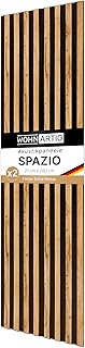Akustikpaneele Spazio – 260 cm x 54 cm* set – (set = 2 Stück 260 cm x 27 cm) | Farbe: Eiche Wota…