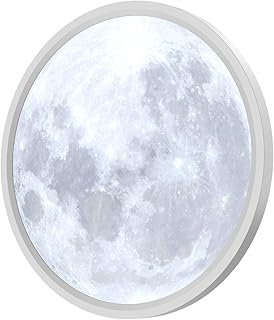 Mondlicht Deckenlampe LED Ø30cm, 24W Dimmbar Deckenleuchte Mit Nachtlicht, 3000-6500K 2800LM IP4…