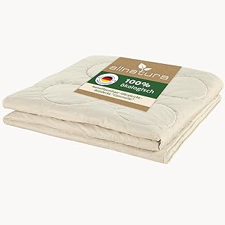 allnatura Kamelflaumhaar leichte Übergangsdecke Cammello 135×200 – atmungsaktive Bettdecke fü…