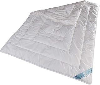 Schlafmond Aktimed Naturfaser Ganzjahresdecke Bettdecke 155×200 cm – Wärmeregulierende Allergike…