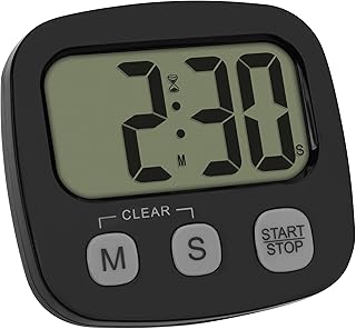 TFA Dostmann Digitaler Kurzzeitmesser zum Sport/Kochen/Lernen, 38.2057.01, inklusive Stoppuhr und…