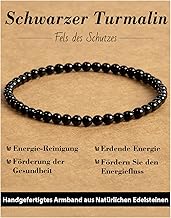 4mm Stretch Armband aus Echten Naturstein Perlen, Heilstein Edelstein Armbänder für Damen Herre…