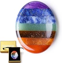 XIANNVXI Edelsteine Chakra Steine Heilsteine Kristalle Glücksstein Handschmeichler Stein Glücks…