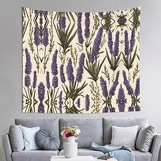 LPLSNWS Wandbehang mit provenzalischem Lavendelmuster, geeignet für Schlafzimmer, Wohnzimmer, Sc…