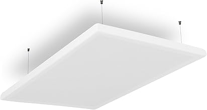 SILENT4® Schallabsorber Decke 120x60x5cm Akustikbild Akustikpaneele mit Akustikwolle, Seilmontag…