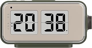 technoline WT270 Retro-Wecker – DCF77 Funkwecker im Flip Clock Design, 2 Alarme mit Snooze, Inn…