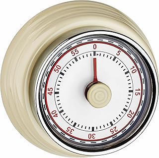 TFA Dostmann Küchen Timer, 38.1037.09, Eieruhr, mit Aufzugswerk, ohne Batterien, mit Alarm, Retr…