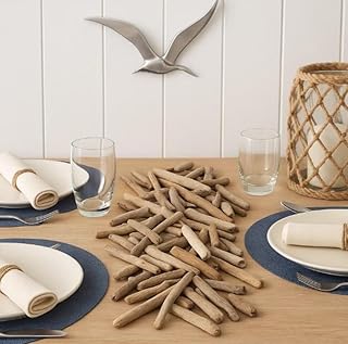 90 STK Treibholz Treibhölzer 6-16cm lang Bastelholz Driftwood maritim Dekoration Schwemmholz Str…