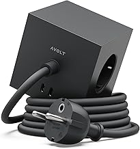 Steckdosenwürfel mit USB-C & USB – Mehrfachsteckdose mit 3 Steckdosen + 2 Ports | Magnetfuß &…