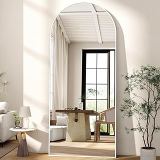 BEAUTYPEAK 165×60 cm Gewölbter Standspiegel, Bogen Ganzkörperspiegel hängend oder lehnend an d…