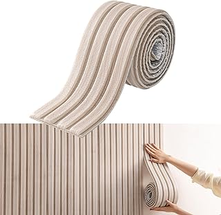 Wandpaneele Gepolstert Kinderzimmer, 2,8M Antikollision Selbstklebend Wandkissen, 3D Wandschutz S…