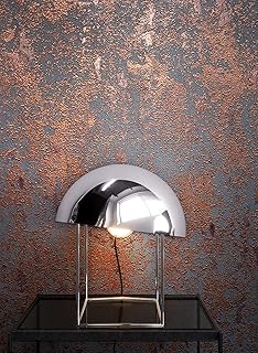 NEWROOM Tapete Kupfer Vliestapete Leicht Glänzend – Betontapete Uni Anthrazit Rot Beton Putz Mod…