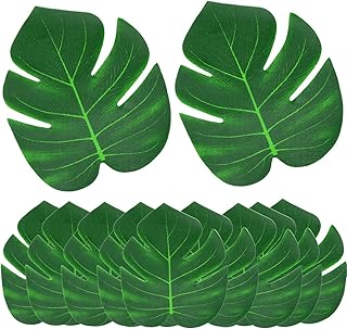 Blätter, 12 Stück Palmenblätter, Monstera-Blätter, Pflanzen, für Hawaiische Dschungel Strand…
