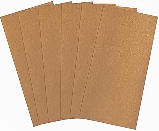 veganes Leder – waschbares Papier – 6 Bögen 10x21cm bei 0,55mm Dicke – Waschpapier – Lederpapier…