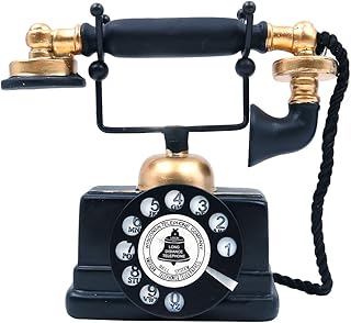 Antikes Telefon, kreatives Retro-Telefon, dekoratives Telefon, Harz, Drehwahltelefon, Dekoration,…