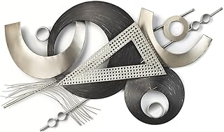 Kobolo Modernes Wandbild Metallbild – Metall – in grau und silber