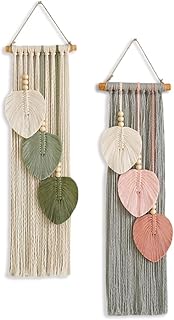 Wondramble Makramee wandbehang,Boho makramee wandteppich,Wohnzimmer,Schlafzimmer,Büro,WandDekora…