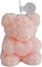 Duftkerze mit Rose & Bär Design – Romantische Geschenkidee mit Herzform für Valentinstag – Soja…
