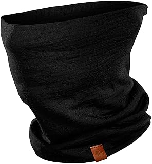 Schlauchschal Herren – 100% Merino Wolle Loop Schal, Atmungsaktives Halstuch und Halswärmer, F…