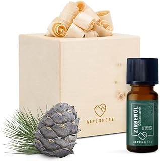 Alpenherz Zirbenwürfel Set mit Zirbenöl 10 ml naturrein aus Österreich Zirbenholz Würfel Duft…