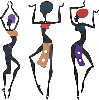Minimalist Metall Wandkunst,3-teiliges Afrikanische Wanddekoration,afrikanische deko wand,ethnisc…