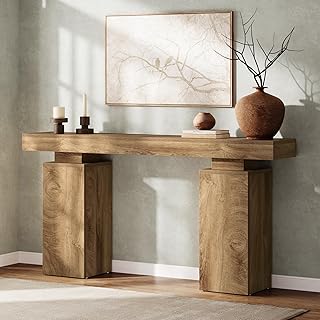 Tribesigns 160 cm Langer Konsolentisch, Bauernhaus Eingangstisch hinter der Couch, Holz Foyertisc…