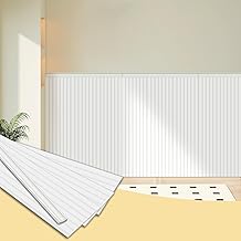 Trimold Premade Board-and-Batten Wandverkleidung Kit – Vormontierte Abdeckung 3m x 1m, lackierbar…