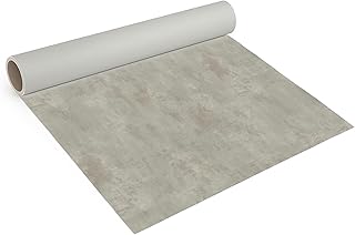 CV Bodenbelag Beton Optik, 300×200 cm, pflegeleichter PVC Vinylboden, Meterware für Küche und W…