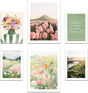 ARTFAVES® Poster Set – Spring Dreams – Gallery Wall Bilderwand Wohnzimmer, Schlafzimmer – 6 mode…