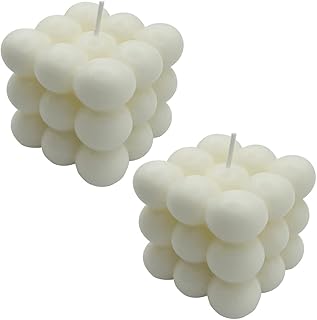 2 stück Bubble Kerze Candle, Deko Kerze aus Soja Bienenwachs, natürlich und wohlriechend Handma…