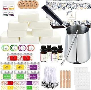 ETUOLIFE Kerzen Selber Machen Set,DIY Kerzenherstellung Kit,Duftkerze Geschenke Set mit 480g Soja…
