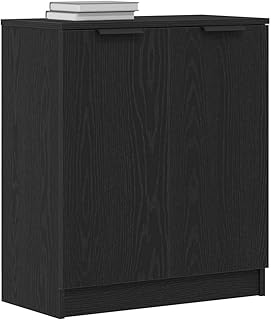 vidaXL Sideboard Schwarz Eichen-Optik 60 x 30 x 70 cm Holzwerkstoff, Wohnzimmer Sideboard, rechte…