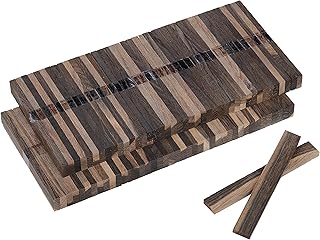 Räuchereiche Bastelklötzchen 22x8x160 mm verschiedene Holzarten, Stäbchen Holzstäbchen für D…