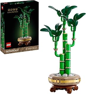 LEGO Botanicals Glücks-Bambus, Kunstpflanze – Bauset für Erwachsene – Geschenk für Einweihungs…