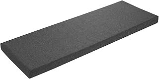 sleepling Bankauflage 110×40 cm dunkelgrau, Sitzkissen Outdoor & Indoor, Bankpolster, Bezug wasch…