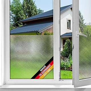 d-c-fix Fensterfolie Milky – 67,5 cm x 1,5 m – statische Sichtschutzfolie mit modernem Muster f…