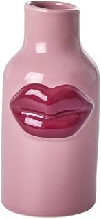 ReWu Rice Keramik Vase Kussmund Pink Blumenvase Wohndekoration Farbig Keramikvase Dekoration Deko…