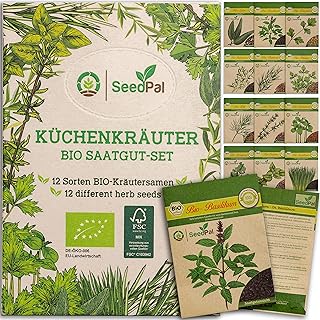 SeedPal Kräutersamen Set – 12 Sorten Saatgut Set – Kräuter der Provence, italienische Kräuter …
