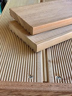Terrassenbeläge Terrassendielen Hartholz Garapa Terrassenbelag Diele Holzdiele Massivholz (Sicht…