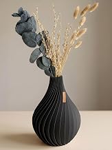 Vase „Ventura“ 25cm – Set mit Strauß – Moderne Vase für Trockenblumen & frische Blumen …