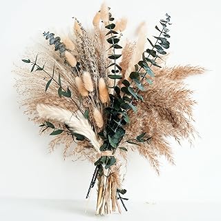 pampasgras deko – Tägliche Esszimmertisch Deko – Tischdeko & Trockenblumen Grünpampasgras Klein…