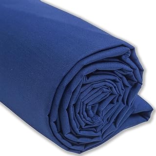 IPEA Baumwollstoff Popeline Blau – 200 cm x 150 cm – Made in Italy – Meterware zum Nähen, Beklei…