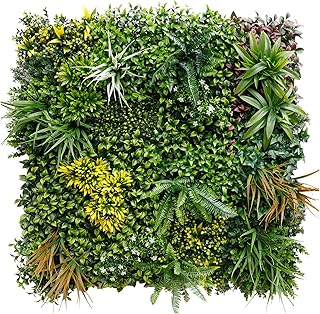 KARAT Pflanzenwand Spring Garden 100×100 cm – Künstliche Pflanzenwand mit klick-System – Na…