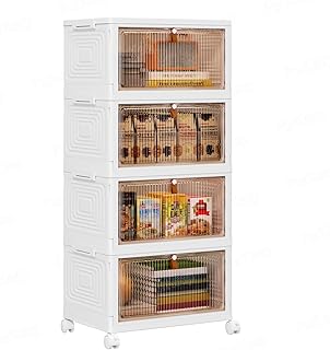 PurKeep Aufbewahrungsbox mit Deckel – 23L × 4 plastikbox mit deckel, Kisten Aufbewahrung mit Dec…