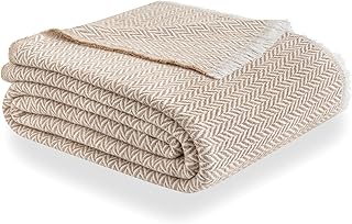 Todocama – Extra weiche Baumwolldecke, vier Jahreszeiten, Mehrzweck-Sofa-Steppdecke, Plaid für B…