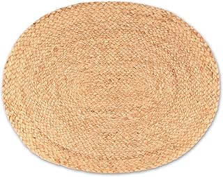 Decorasian Platzset aus Jute – 8 Stück – Platzteller oval geflochten – dekorative Platzdeckc…