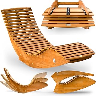 Casaria® Sonnenliege Klappbar Wetterfest Holz 160kg Belastbarkeit Pflegeleicht FSC®-Zertifizier…