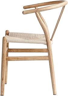 FSC® Esszimmerstühle Wishbone Stuhl aus Massivem Holz und Papierschnur wischbone | Keine Montag…