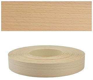 Mprofi MT® Kantenumleimer Buche | 22 mm x 10 m | Echtholz Furnier Kantenband | Bügelkantenumlei…