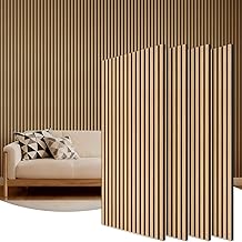 TONOR Akustikpaneele holz, 4 Stück 120 x 60cm – 2,88m² Wandpaneele holz Holzpaneele wand als Sc…